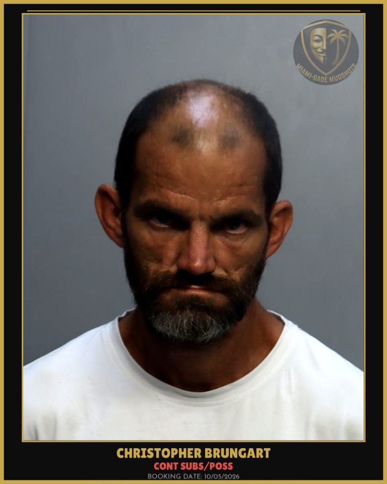 Brungart Christopher   Shawn Arrested – CONT SUBS/POSS – Miami-Dade County (Unknown)