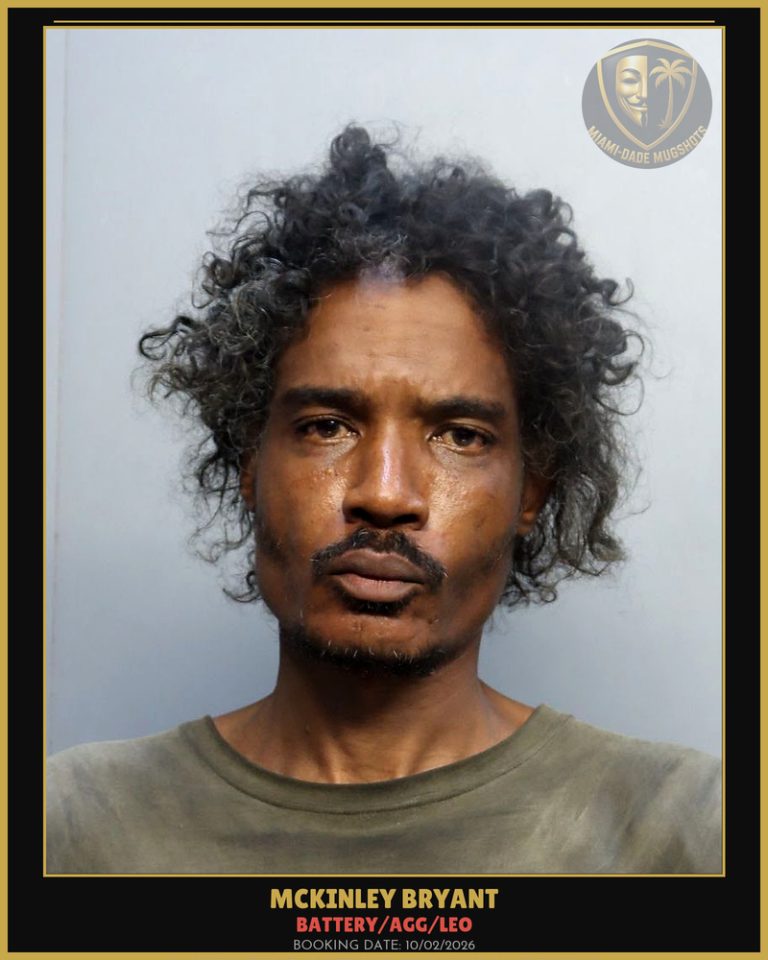 Bryant Mckinley Arrested – BATTERY/AGG/LEO – Miami-Dade County (Unknown)