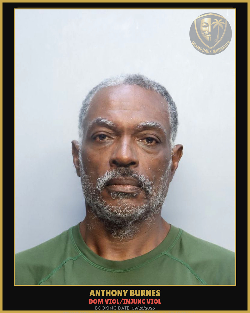 Burnes Anthony Alan Arrested – Dom Viol/Injunc Viol – Miami-Dade County (Unknown)