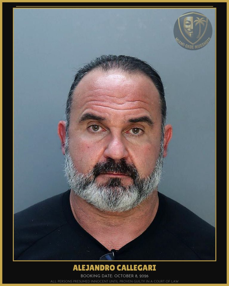 Callegari Alejandro Fernandez Arrested – Miami-Dade County (October 8, 2026)
