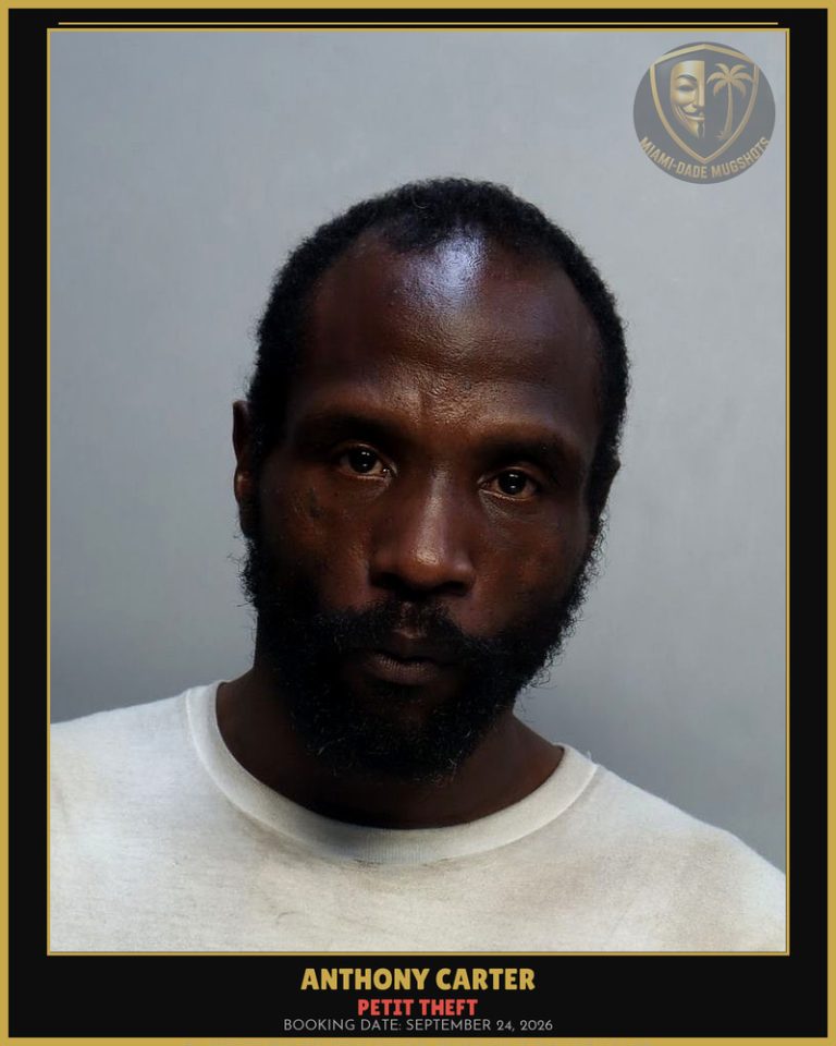 Carter Anthony Lebron Arrested – PETIT THEFT – Miami-Dade County (September 24, 2026)