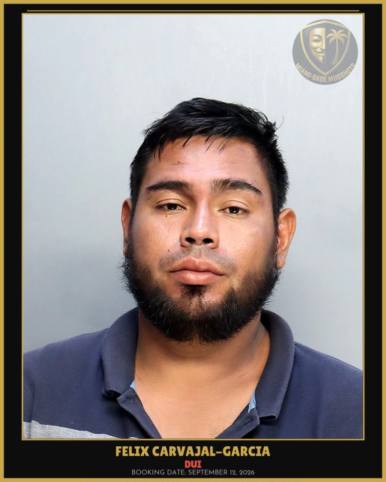 Carvajal-Garcia Felix  Octavio Arrested – DUI – Miami-Dade County (September 12, 2026)