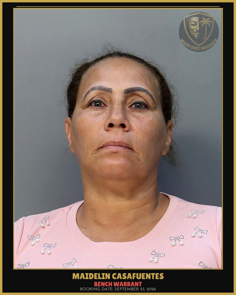 Casafuentes Maidelin Arrested – BENCH WARRANT – Miami-Dade County (September 23, 2026)