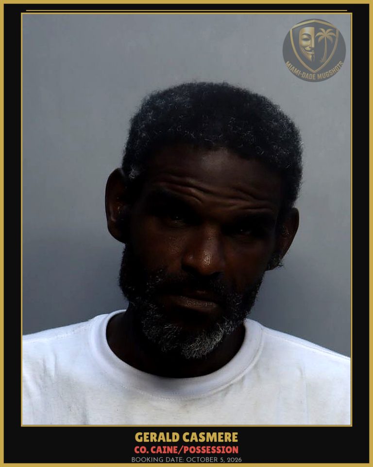 Casmere Gerald Arrested – Co. Caine/POSSESSION – Miami-Dade County (October 5, 2026)