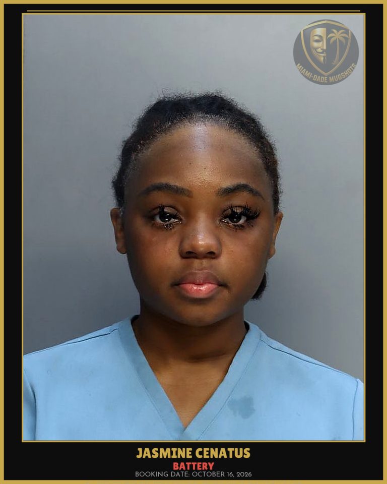 Cenatus Jasmine Arrested – BATTERY – Miami-Dade County (October 16, 2026)