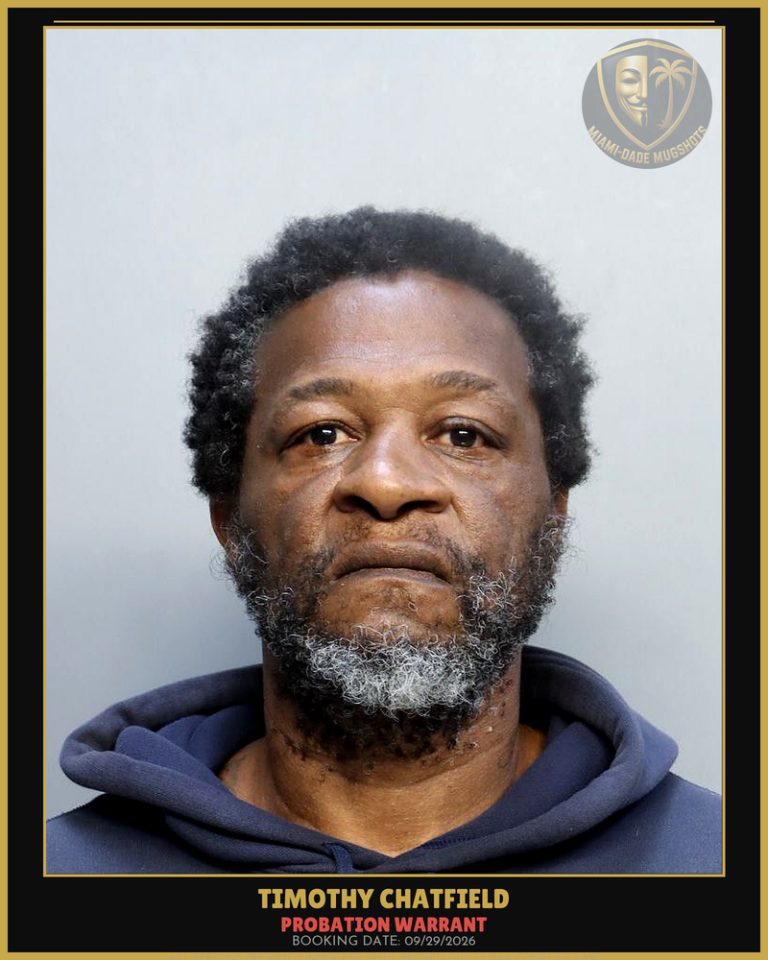 Chatfield Timothy Seth Arrested – PROBATION WARRANT – Miami-Dade County (Unknown)