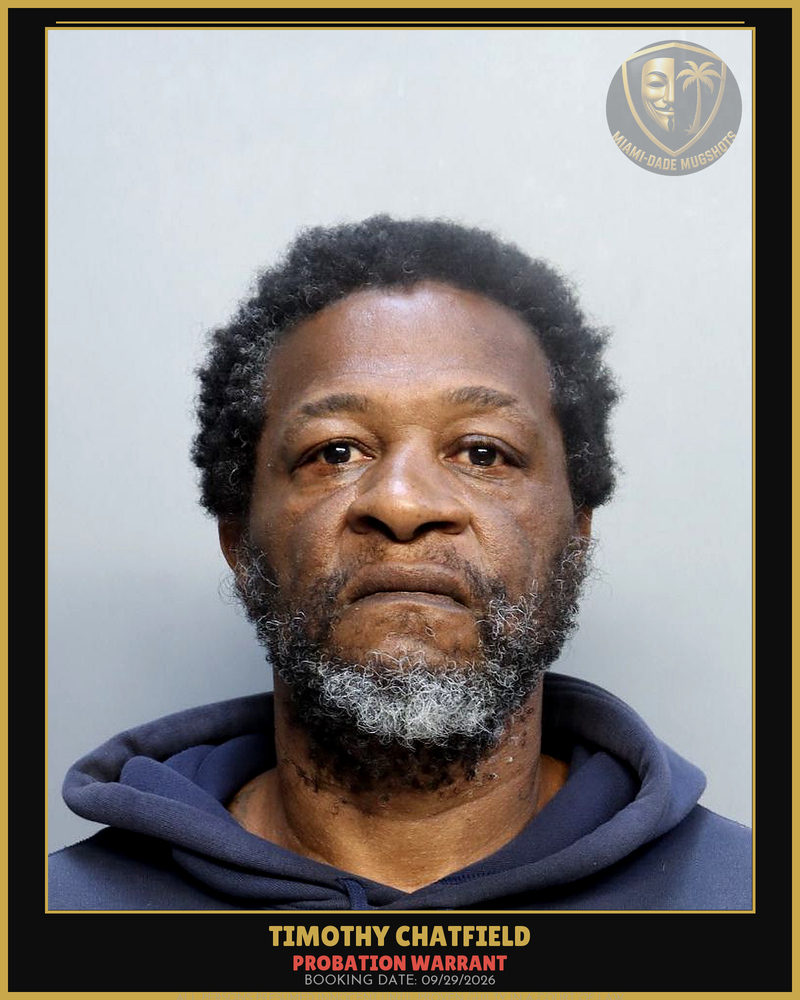 Chatfield Timothy Seth Arrested – Probation Warrant – Miami-Dade County (Unknown)