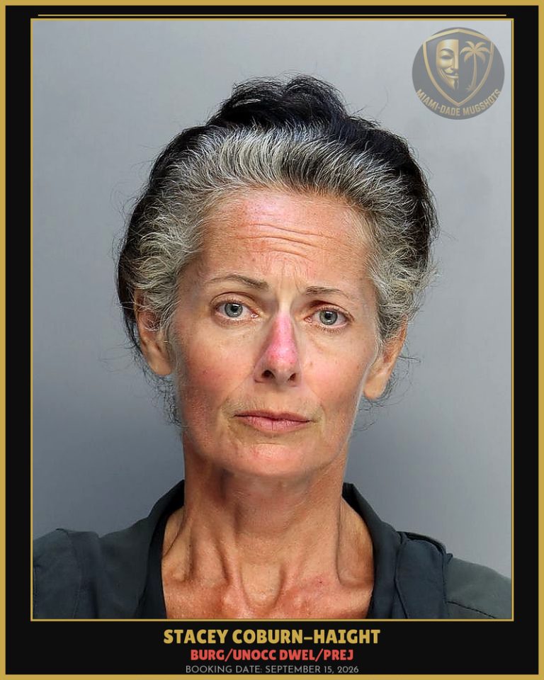 Coburn-Haight Stacey Arrested – BURG/UNOCC DWEL/PREJ – Miami-Dade County (September 15, 2026)