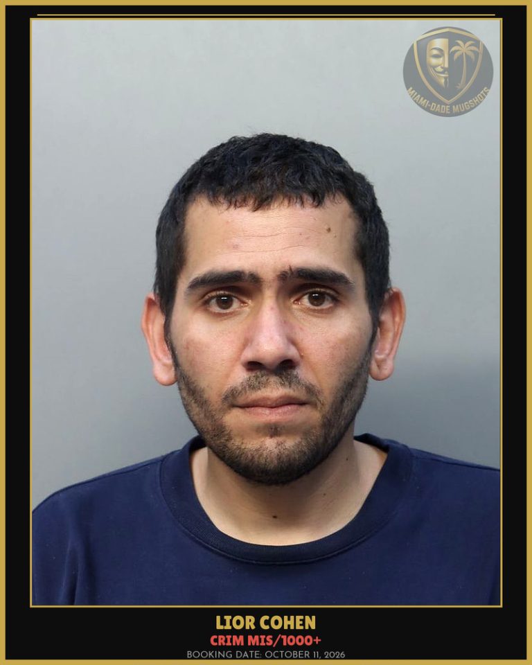Cohen Lior  David Arrested – CRIM MIS/1000+ – Miami-Dade County (October 11, 2026)