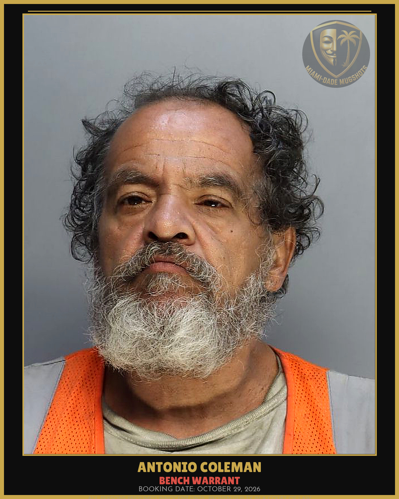 Coleman Antonio Lee Arrested – Bench Warrant – Miami-Dade County (October 29, 2026)