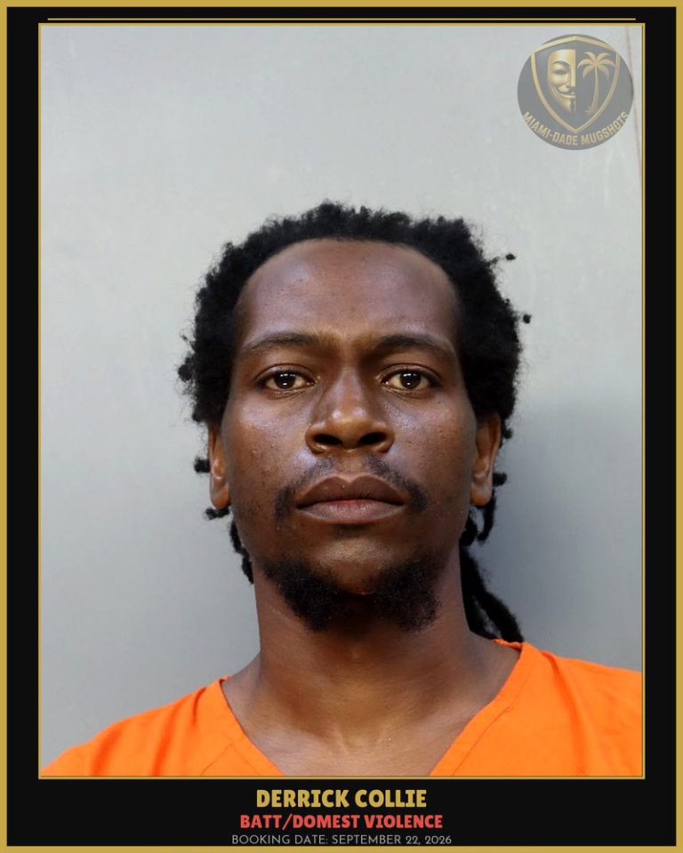 Collie Derrick Arrested – BATT/DOMEST VIOLENCE – Miami-Dade County (September 22, 2026)