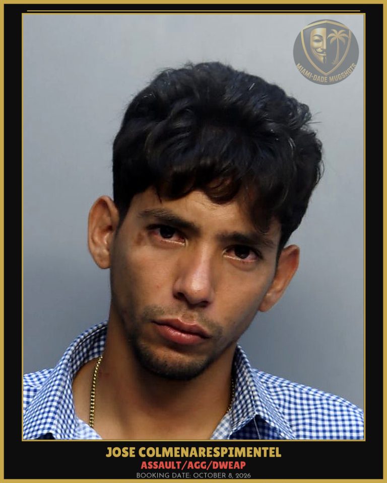 Colmenarespimentel Jose Manuel Arrested – ASSAULT/AGG/DWEAP – Miami-Dade County (October 8, 2026)