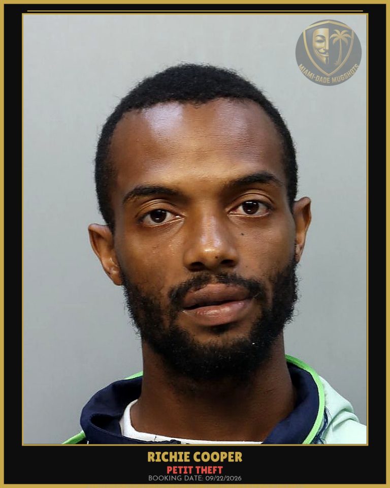 Cooper Richie Alonzo Arrested – PETIT THEFT – Miami-Dade County (Unknown)