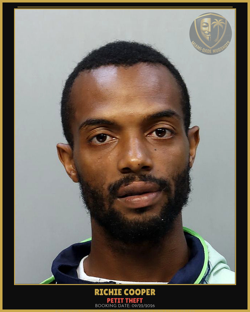 Cooper Richie Alonzo Arrested – Petit Theft – Miami-Dade County (Unknown)