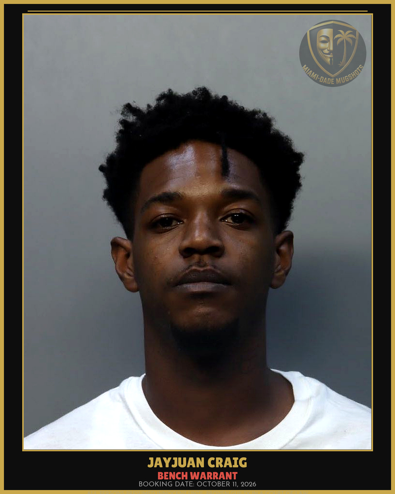 Craig Jayjuan  Antwan Arrested – Bench Warrant – Miami-Dade County (October 11, 2026)