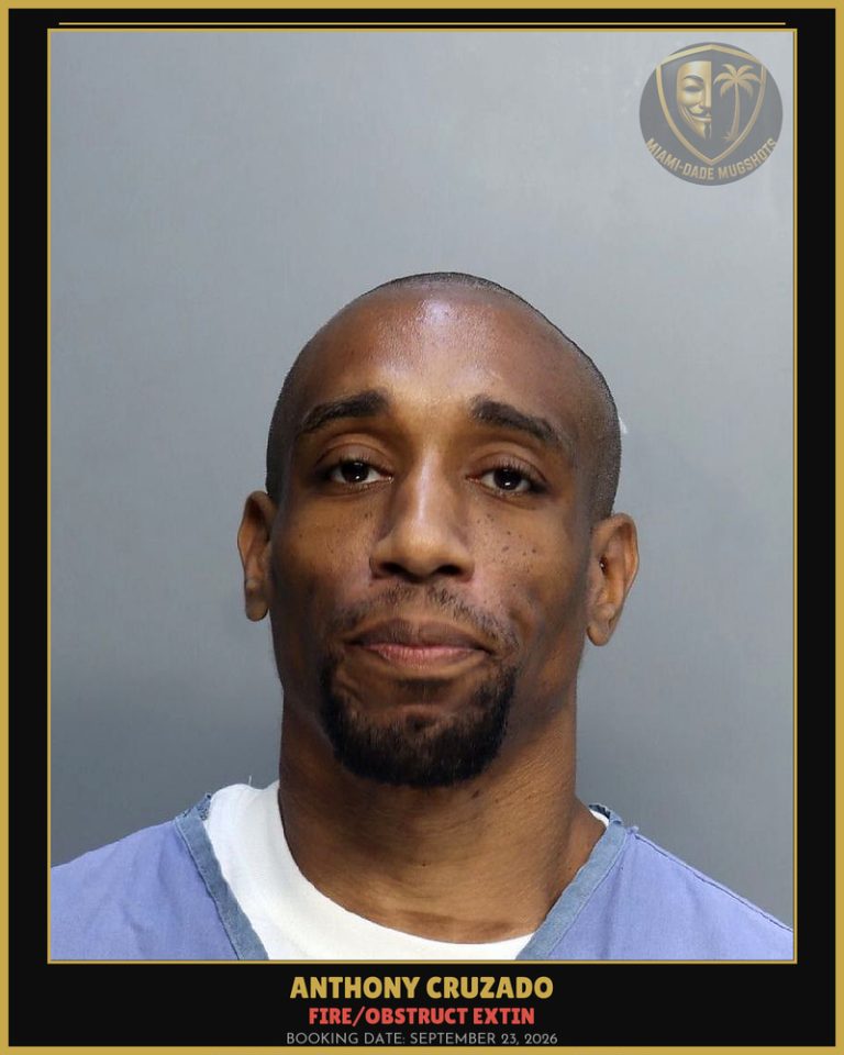 Cruzado Anthony  N Arrested – FIRE/OBSTRUCT EXTIN – Miami-Dade County (September 23, 2026)