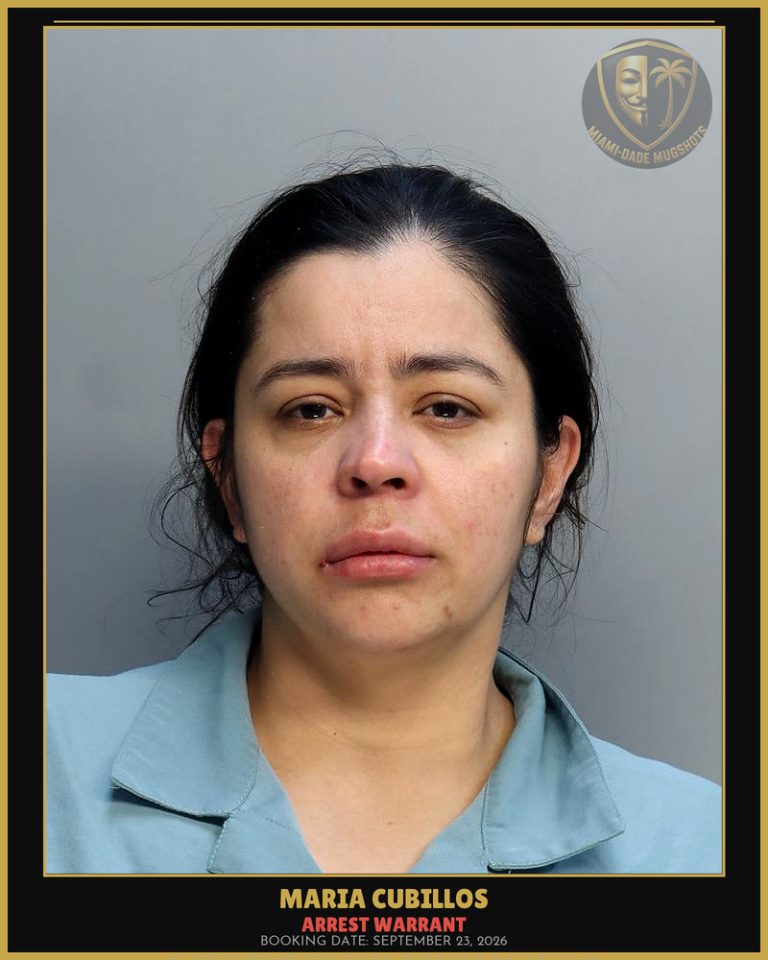 Cubillos Maria Arrested – ARREST WARRANT – Miami-Dade County (September 23, 2026)