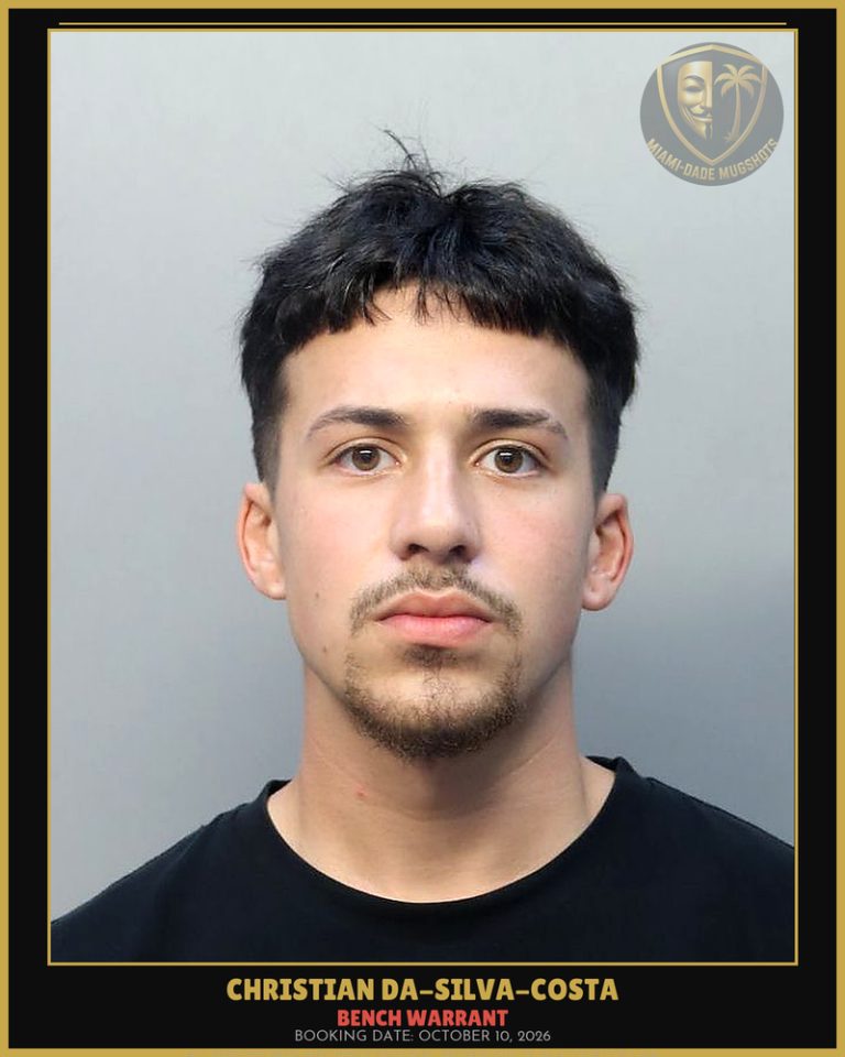 Da-Silva-Costa Christian  David Arrested – BENCH WARRANT – Miami-Dade County (October 10, 2026)