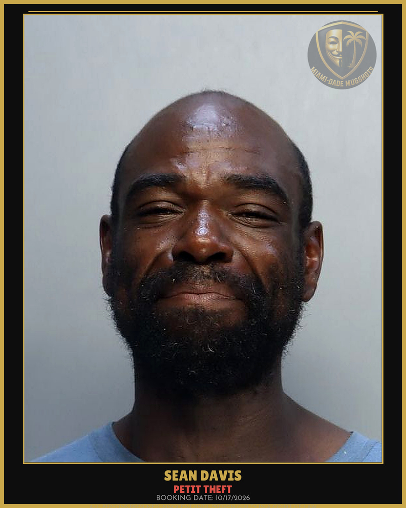 Davis Sean M Arrested – Petit Theft – Miami-Dade County (Unknown)