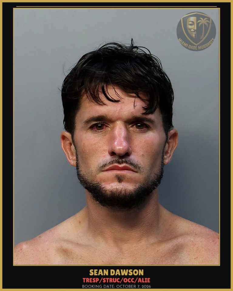 Dawson Sean  Lee Arrested – TRESP/STRUC/OCC/ALIE – Miami-Dade County (October 7, 2026)