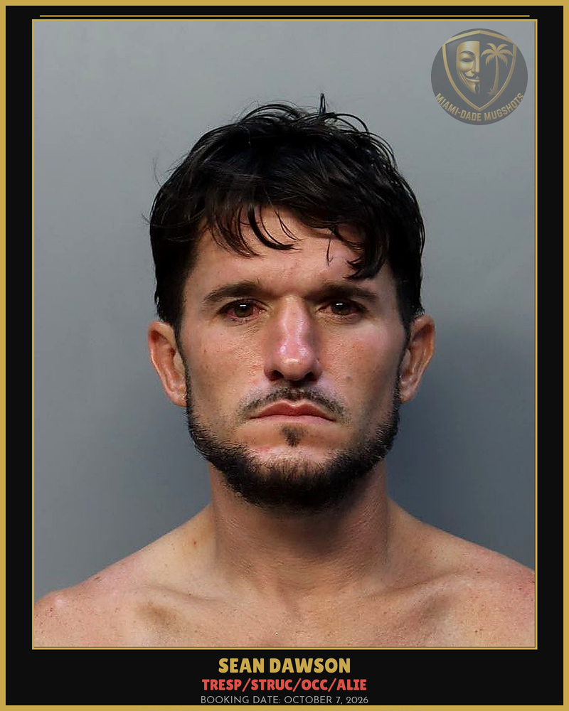 Dawson Sean Lee Arrested – Tresp/Struc/Occ/Alie – Miami-Dade County (October 7, 2026)
