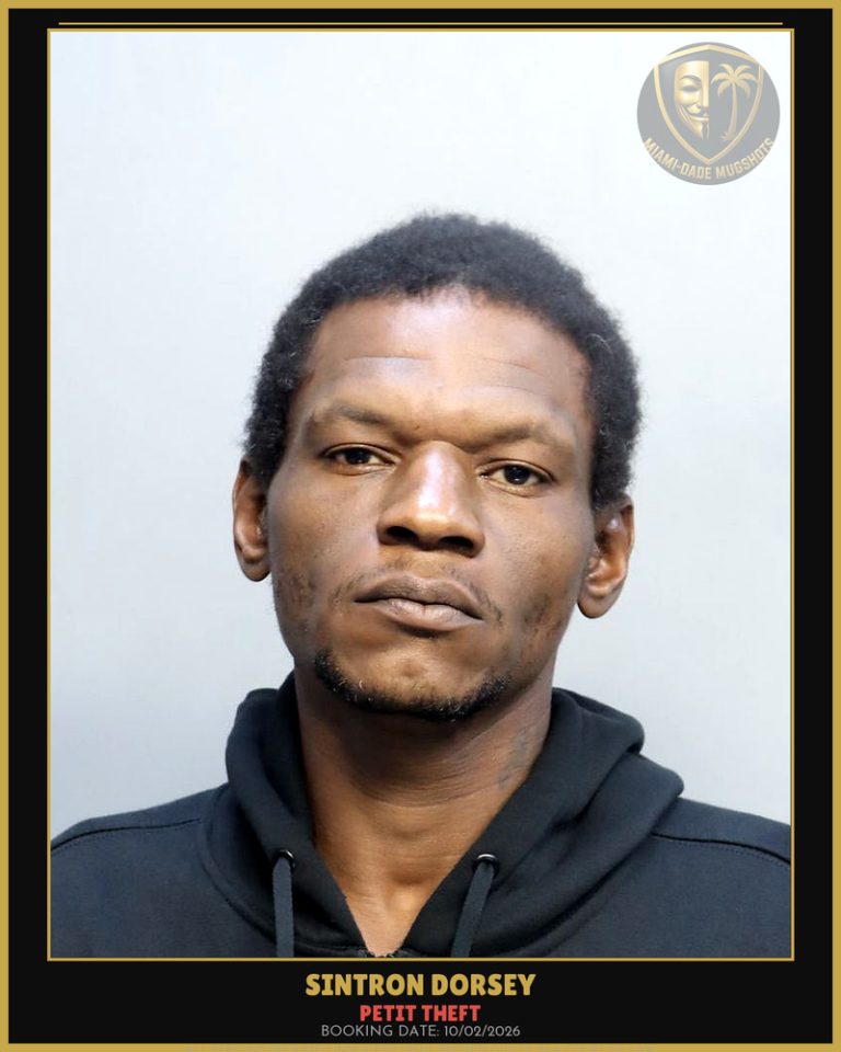 Dorsey Sintron Emmanuel Arrested – PETIT THEFT – Miami-Dade County (Unknown)