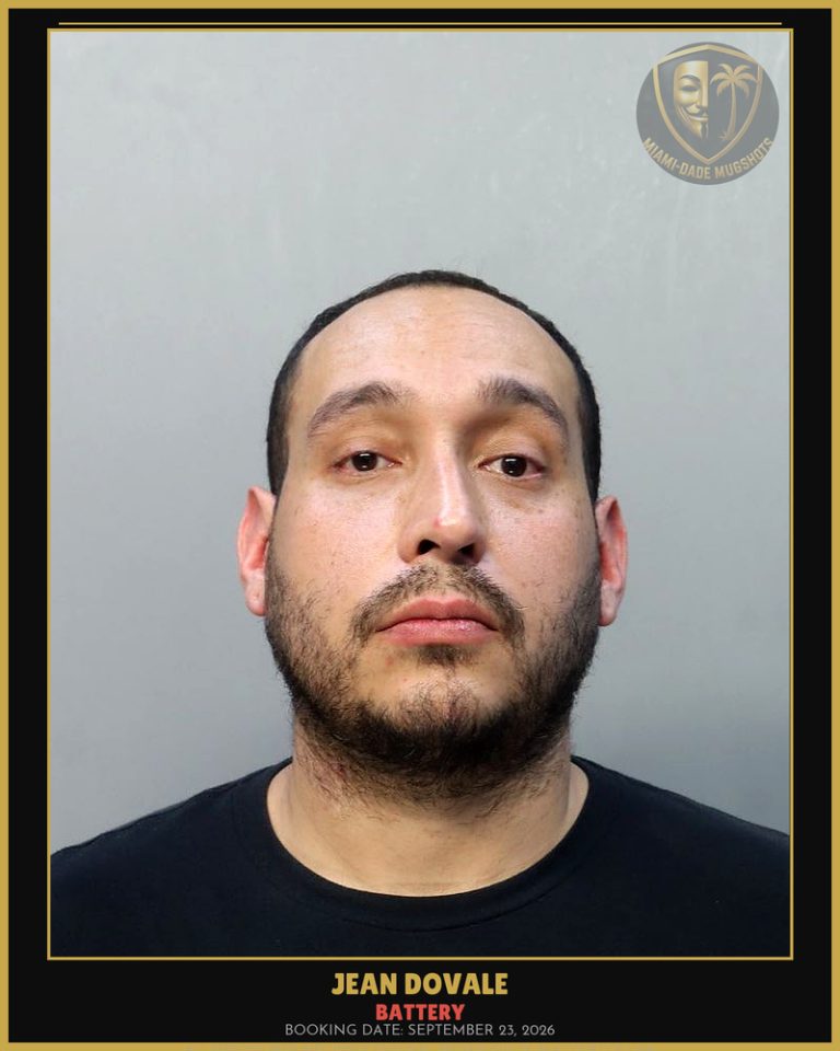Dovale Jean Arrested – BATTERY – Miami-Dade County (September 23, 2026)