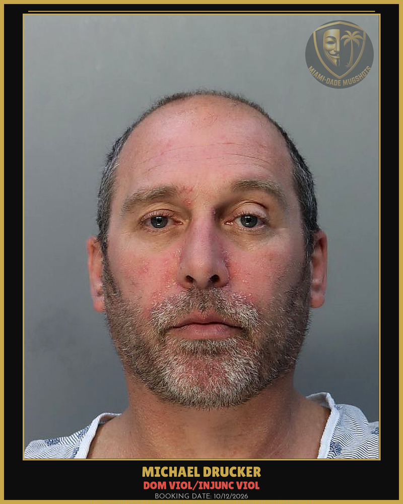Drucker Michael  Andrew Arrested – Dom Viol/Injunc Viol – Miami-Dade County (Unknown)