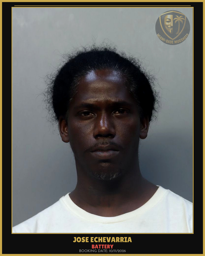 Echevarria Jose  Gabriel Arrested – Battery – Miami-Dade County (Unknown)