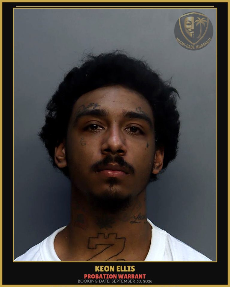 Ellis Keon Elijah Arrested – PROBATION WARRANT – Miami-Dade County (September 30, 2026)