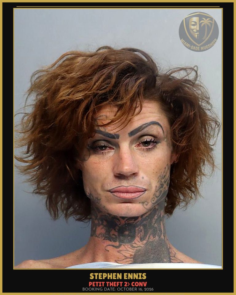 Ennis Stephen C Arrested – PETIT THEFT 2> CONV – Miami-Dade County (October 16, 2026)