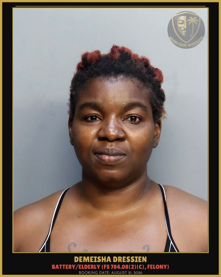 Demeisha Dressien Arrested – Miami-Dade County (August 21, 2026)