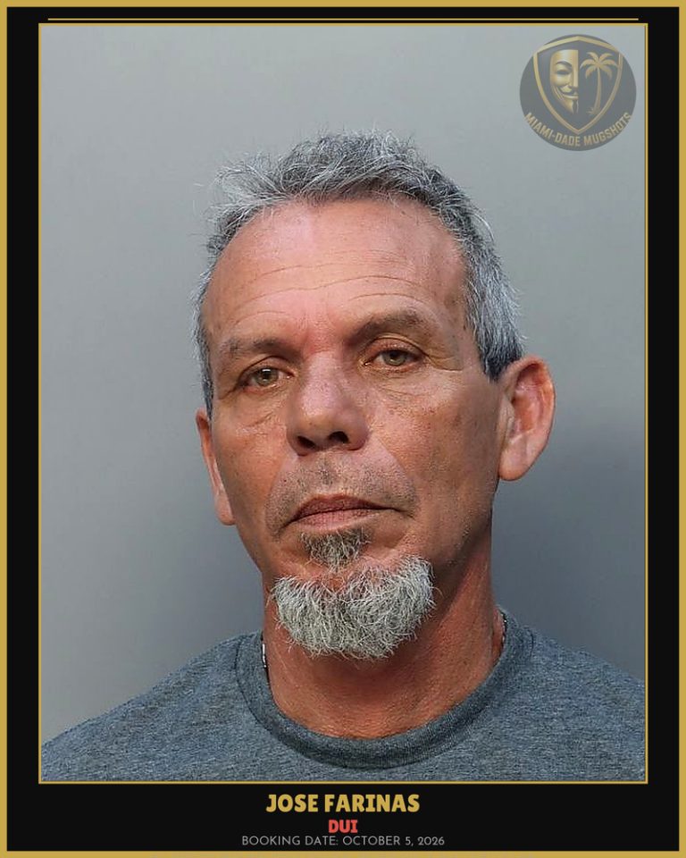 Farinas Jose  Ernesto Arrested – DUI – Miami-Dade County (October 5, 2026)