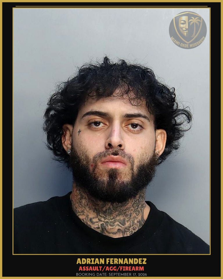 Fernandez Adrian Arrested – ASSAULT/AGG/FIREARM – Miami-Dade County (September 17, 2026)