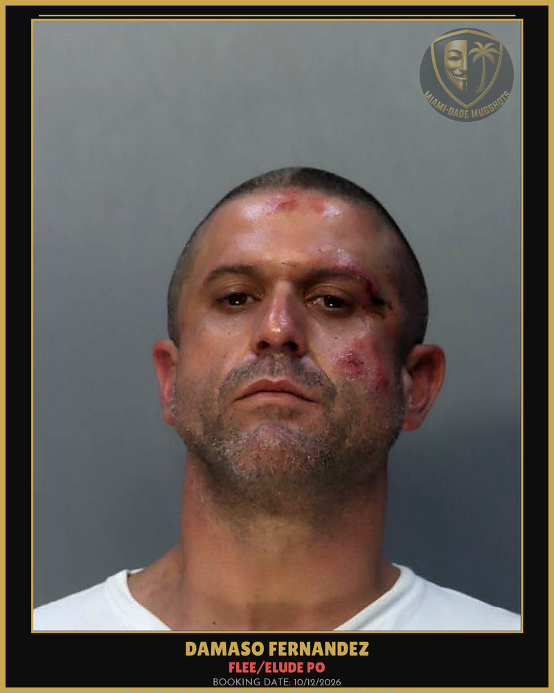 Fernandez Damaso Arrested – Flee/Elude Po – Miami-Dade County (Unknown)