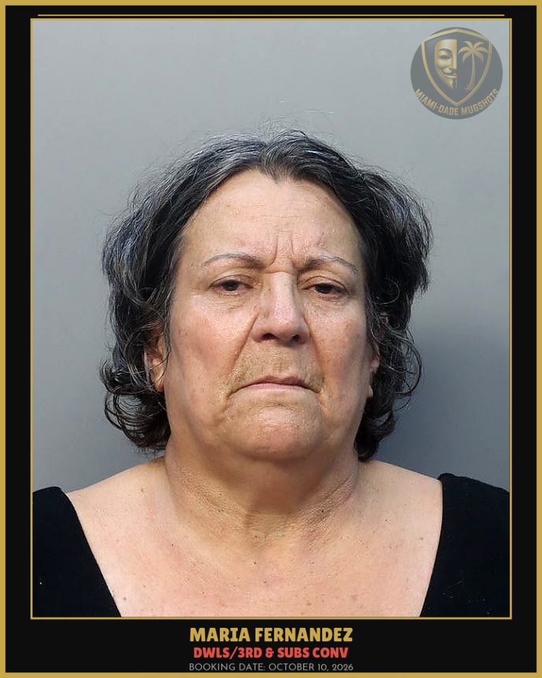 Fernandez Maria  Caridad Arrested – DWLS/3RD & SUBS CONV – Miami-Dade County (October 10, 2026)