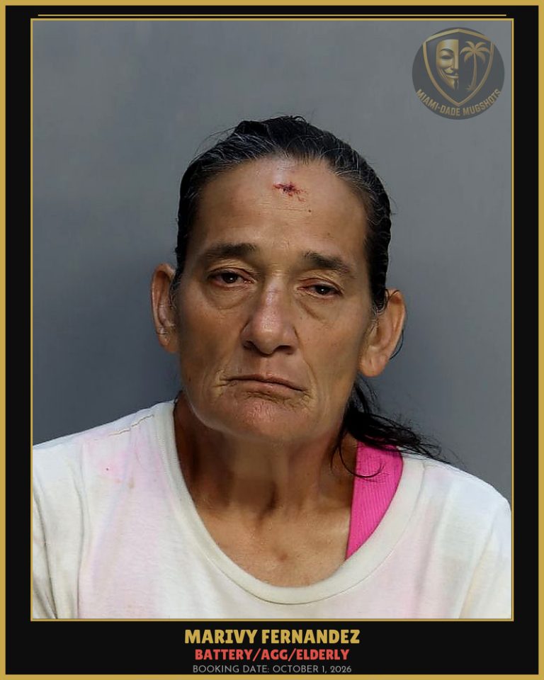 Fernandez Marivy Marivel Arrested – BATTERY/AGG/ELDERLY – Miami-Dade County (October 1, 2026)