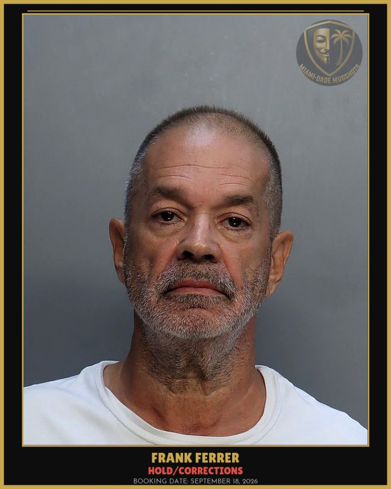 Ferrer Frank Arrested – HOLD/CORRECTIONS – Miami-Dade County (September 18, 2026)