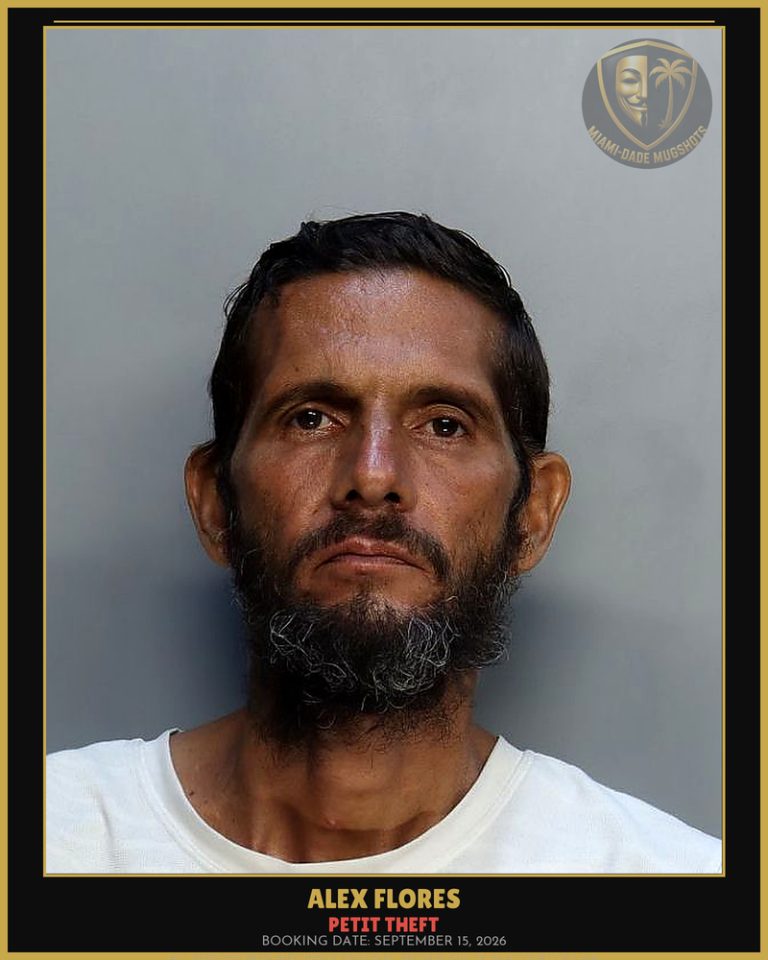 Flores Alex  Omar Arrested – PETIT THEFT – Miami-Dade County (September 15, 2026)