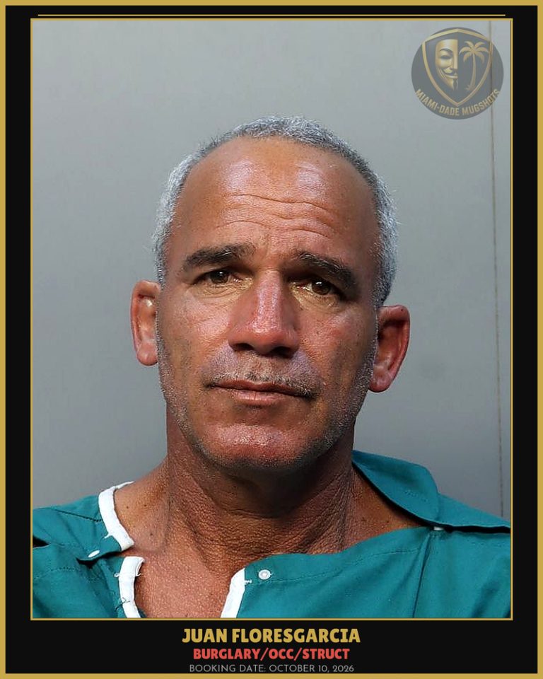Floresgarcia Juan  Miguel Arrested – BURGLARY/OCC/STRUCT – Miami-Dade County (October 10, 2026)