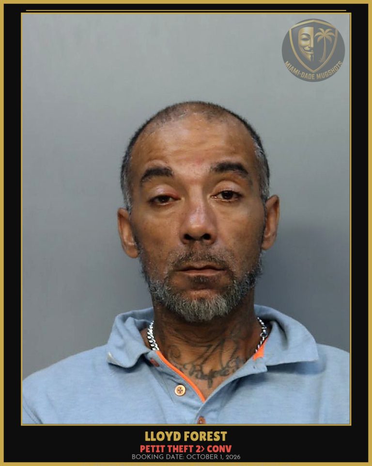 Forest Lloyd Arrested – PETIT THEFT 2> CONV – Miami-Dade County (October 1, 2026)