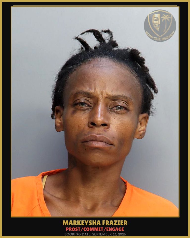 Frazier Markeysha Arrested – PROST/COMMIT/ENGAGE – Miami-Dade County (September 25, 2026)