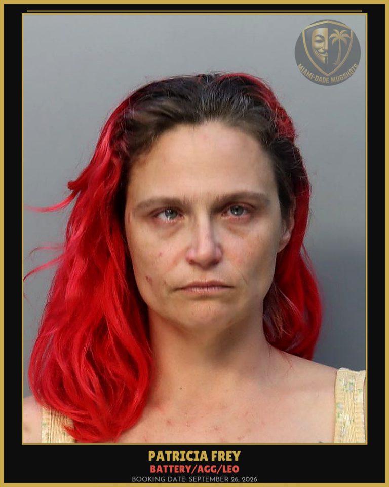 Frey Patricia Ann Arrested – BATTERY/AGG/LEO – Miami-Dade County (September 26, 2026)