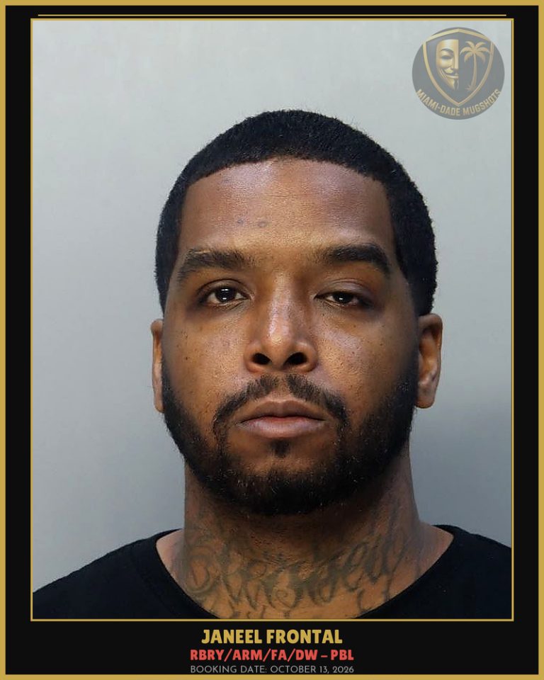 Frontal Janeel Arrested – RBRY/ARM/FA/DW – PBL – Miami-Dade County (October 13, 2026)