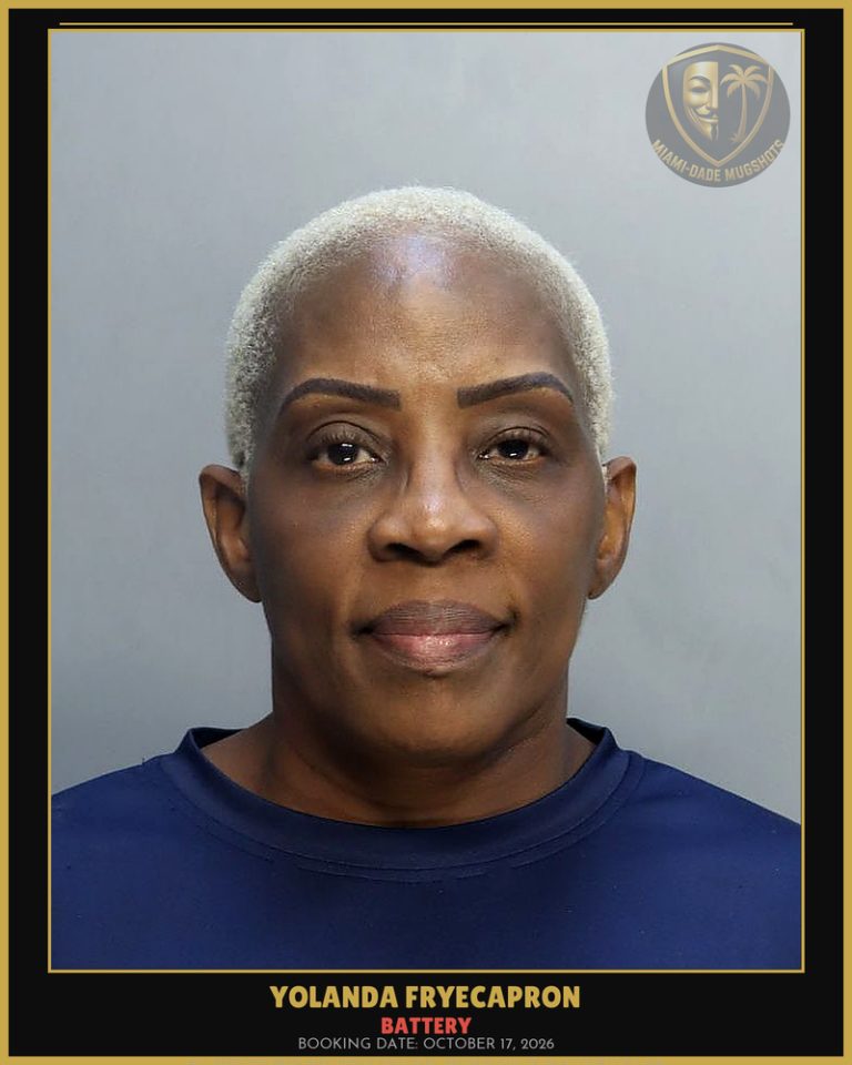 Fryecapron Yolanda Felicia Arrested – BATTERY – Miami-Dade County (October 17, 2026)
