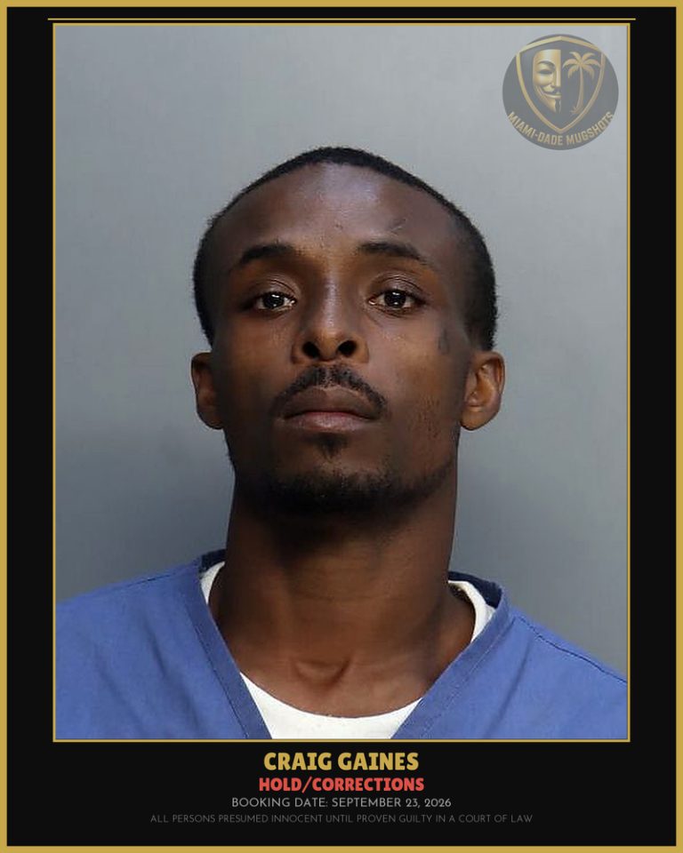 Gaines Craig Arrested – HOLD/CORRECTIONS – Miami-Dade County (September 23, 2026)
