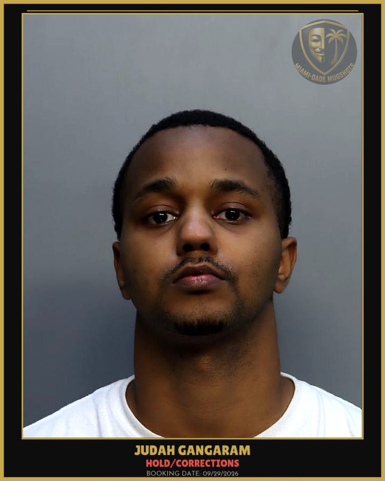 Gangaram Judah  Anthony Arrested – HOLD/CORRECTIONS – Miami-Dade County (Unknown)