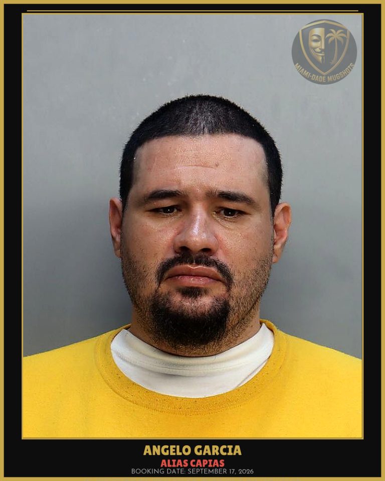 Garcia Angelo Arrested – ALIAS CAPIAS – Miami-Dade County (September 17, 2026)