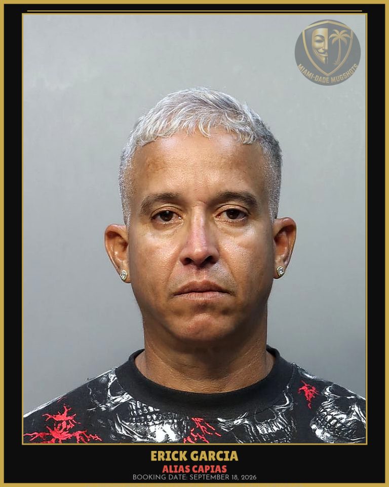 Garcia Erick Arrested – ALIAS CAPIAS – Miami-Dade County (September 18, 2026)