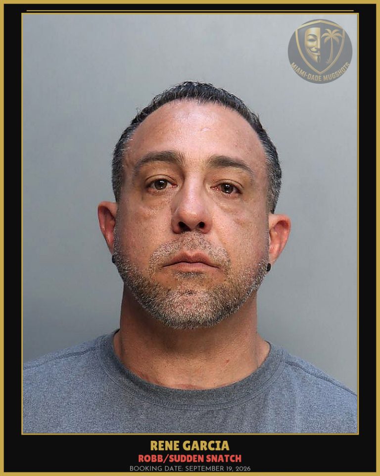 Garcia Rene  M Arrested – ROBB/SUDDEN SNATCH – Miami-Dade County (September 19, 2026)